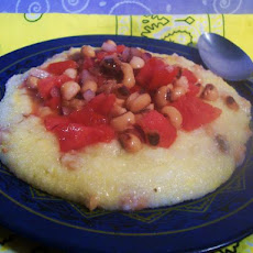 Cajun Style Grits With Black-Eyed Peas Salsa
