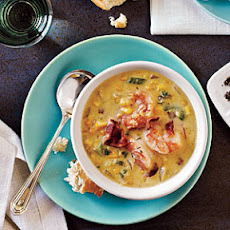 Bacon-Corn Chowder with Shrimp