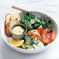 Smoked Salmon with Creamy Cucumber Salad