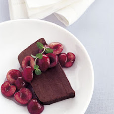 Bittersweet Chocolate Marquise with Cherry Sauce