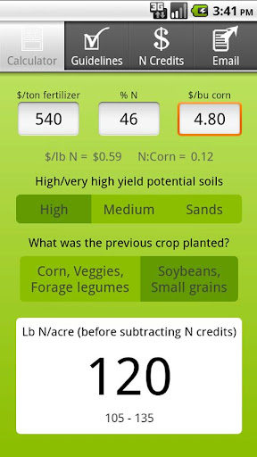 Corn N Rate Calculator