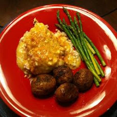 Baked Chicken Oscar Dinner (Yep, the Whole Shebang)