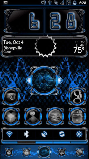 Bionic Launcher Theme Blue