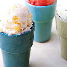 Pineapple-Brown Sugar Frozen Yogurt