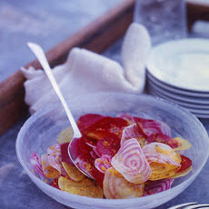 Raw Beets with Orange-Coriander Vinaigrette