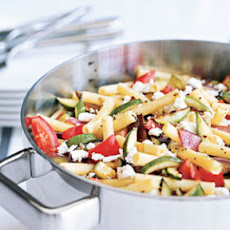 Roasted-Vegetable and Feta Ziti