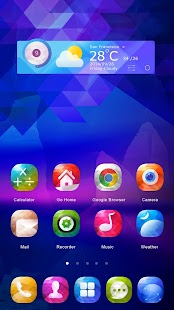 How to get Blue Gems GO Launcher Theme lastet apk for pc