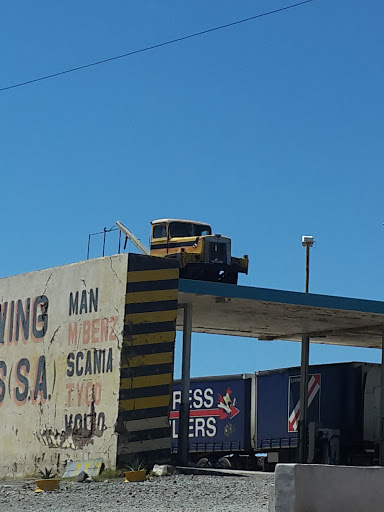 Truck on a Roof