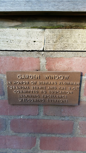 Bernard Kleinman Memorial Garden Window