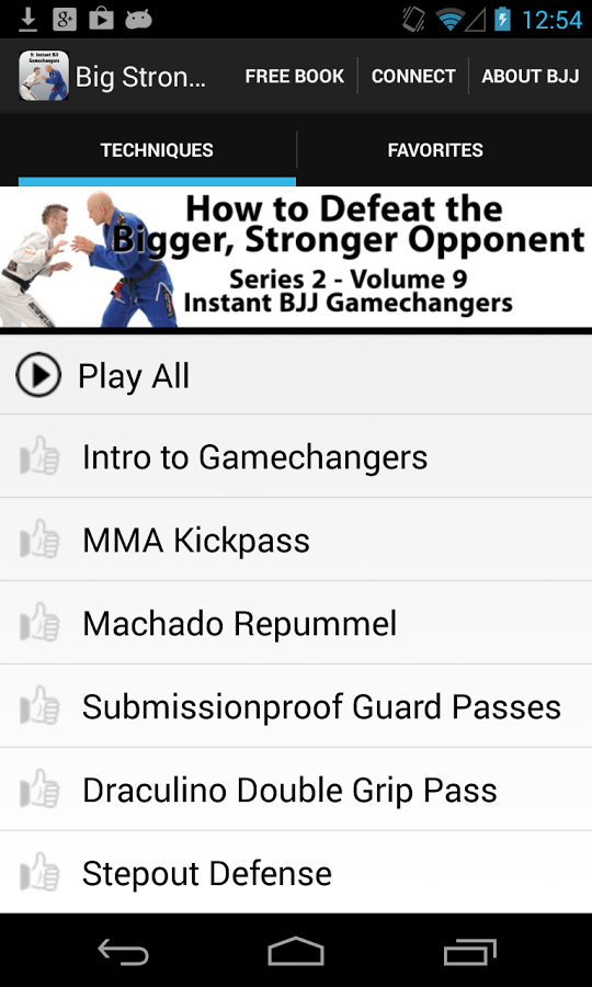 Android application BigStrong9, BJJ Gamechangers screenshort