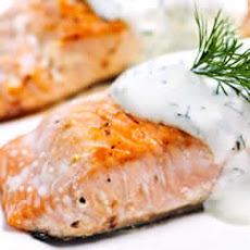 Horseradish and Yogurt Crusted Salmon