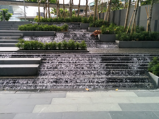 Waterfall Fountains At Metropolis 