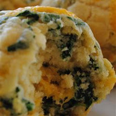Spinach Cheddar Muffins