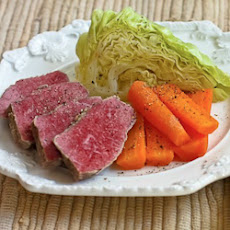Corned Beef with Veggies and Horseradish Sauce