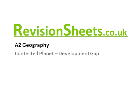 A Level Notes Development Gap