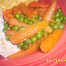 Buttered Baby Carrots and Sweet Peas