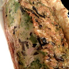 Ricotta-spinach-mushroom Quiche