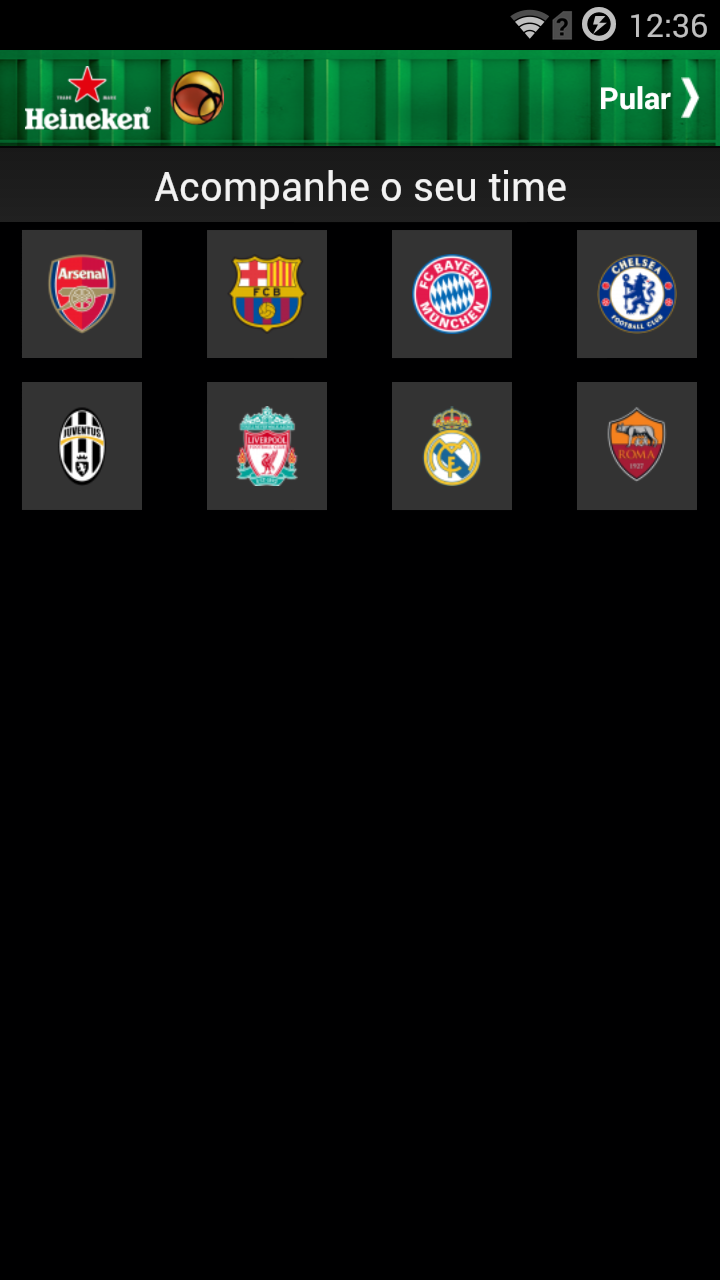 Android application UEFA Champions League screenshort
