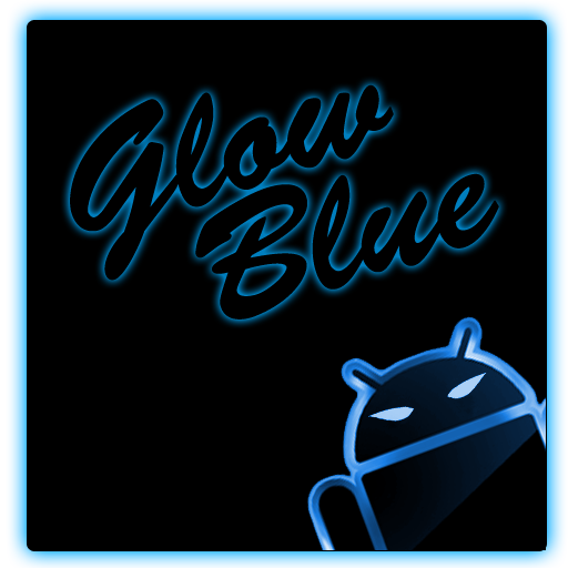 GOKeyboard Theme Glow Blue LOGO-APP點子