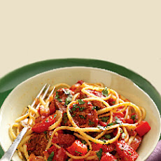 Sausage Ragout with Linguine