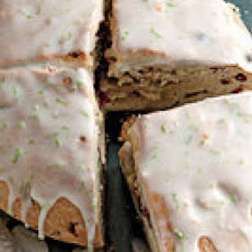 Cranberry Soda Bread with Lime Glaze