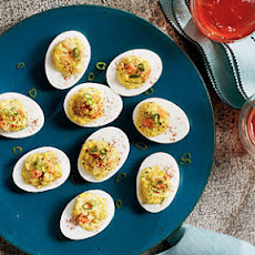 Shrimp Rémoulade Deviled Eggs