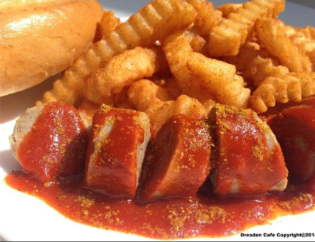 Currywurst with Baked Fries