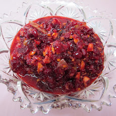 Cranberry, tangerine and crystallized ginger relish