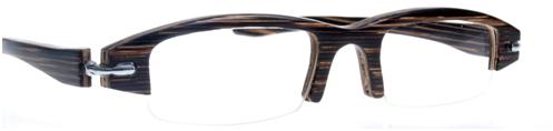 Gafas de vista de madera oscura