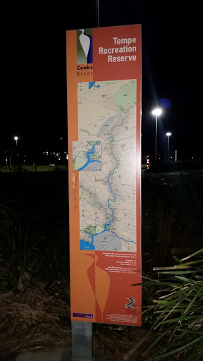 Tempe Recreation Reserve Sign And Map