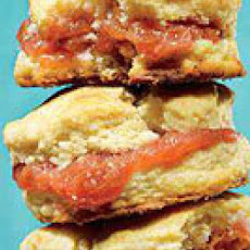 Biscuits with Rhubarb Jam