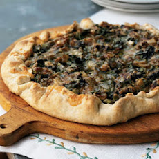Spring Onion and Morel Galette