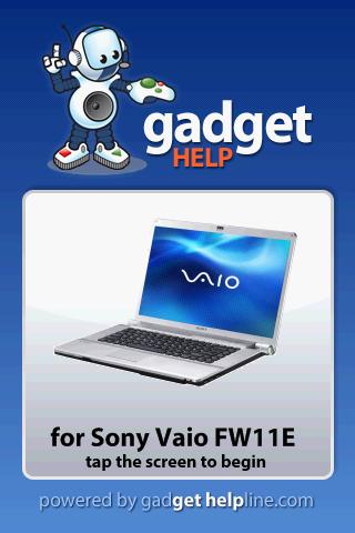 Sony Vaio FW11E - Gadget Help