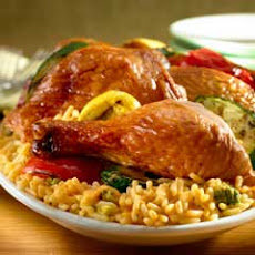 Rotisserie Chicken & Veggies Over Rice