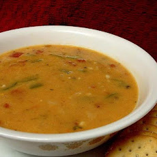 Creamy Stuffed Bell Pepper Soup for One