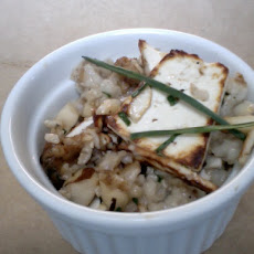 Savory Oatmeal With Ricotta Salata, Brazil Nuts And Thyme