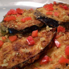 Garlic Parmesan Eggplant Slices