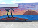 Tropical Island in the City Mural