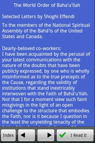 The World Order of Baha'u'llah