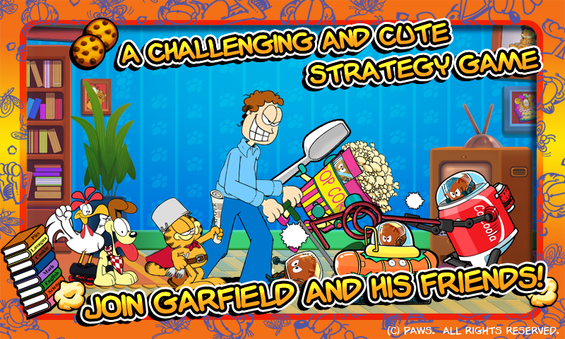 Android application Garfield's Defense screenshort