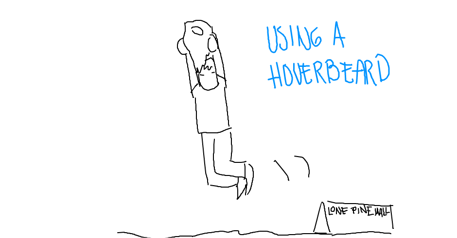 Using a hoverbeard
