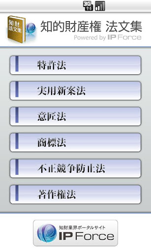 知的財産権法文集 Powered by IP Force