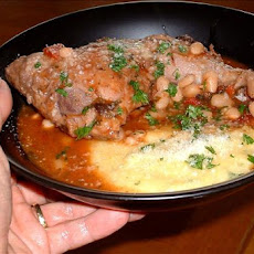 Chicken Rustica over Polenta