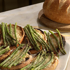 Bruschetta with Fontina and Asparagus