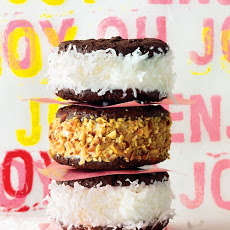 Coconut and Almond Ice Cream Sandwiches