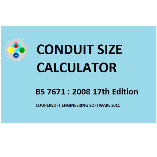 CONDUIT SIZE CALCULATOR BS7671 LOGO-APP點子