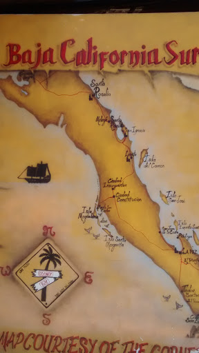 Baja California Sur Map Mural