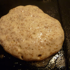 Teff Grain and Ricotta Pancakes with Apple Topping