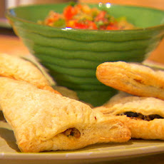 Chicken and Bean Puff Pastry Empanadas