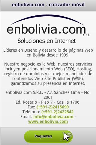 enbolivia - Mobile quotation